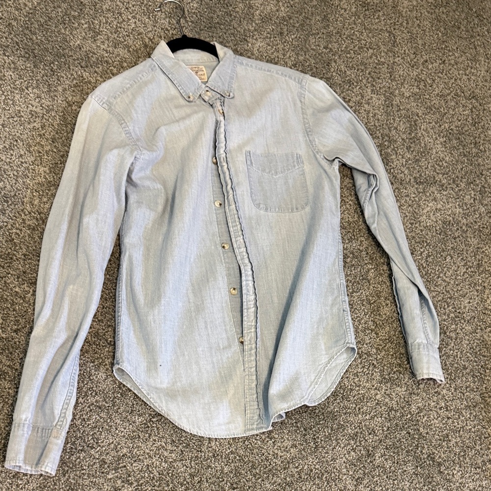 Mens chambray jcrew shirt